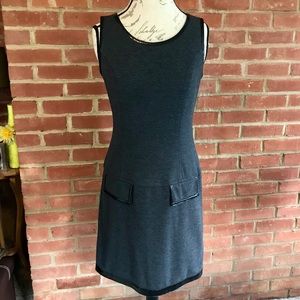 Black & grey sleeveless dress